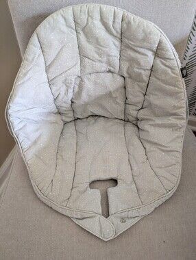 Lalo High Chair Gray Dotted Quilted Baby Seat Insert